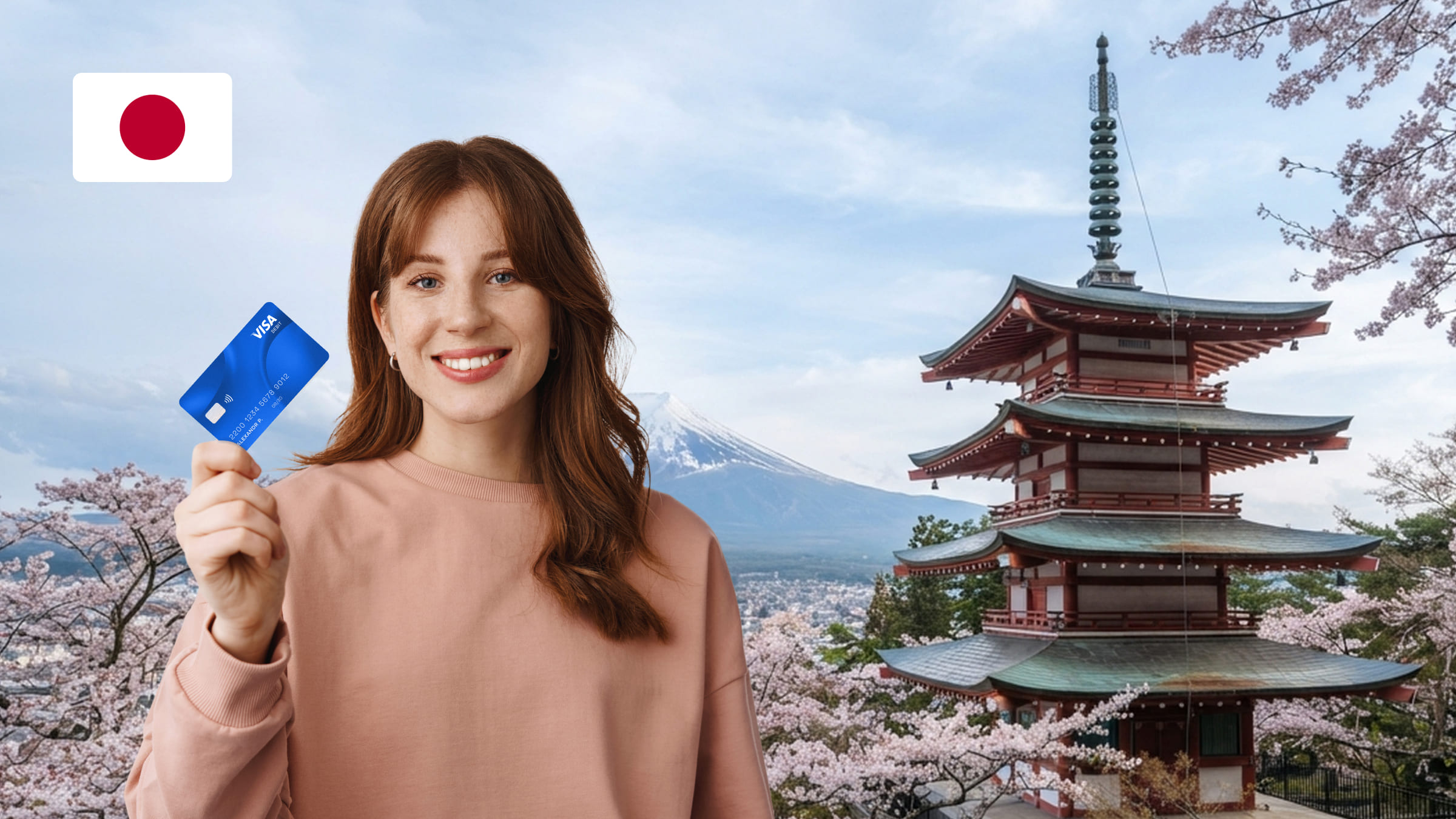 Для оплаты в Японии была открыта зарубежная карта в короткие сроки по скану паспорта